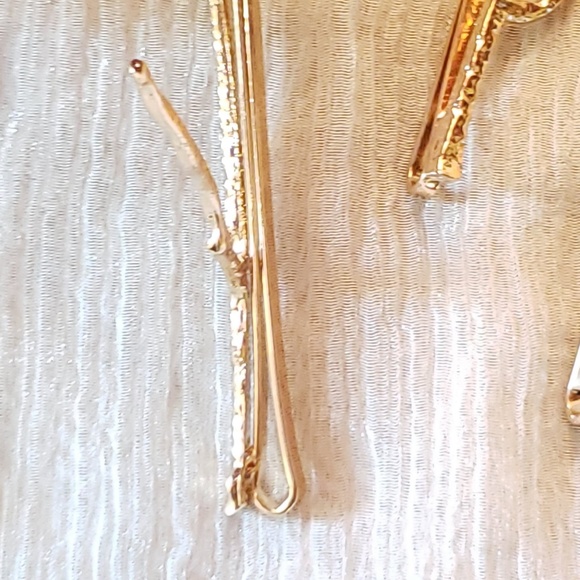Anthropologie Little Gold Twig Hair Pins - Picture 5 of 8